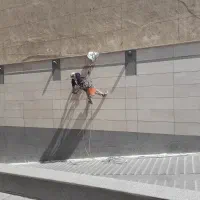 پیچ و رولپلاک نماشوی راپل بند باز بدون داربست طناب|خدمات پیشه و مهارت|کرج, عظیمیه|دیوار