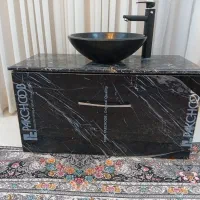 شیر شودر و روشویی مشکی