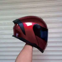 کلاه کاسکت فک متحرک قرمز