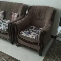 مبلمان‌هفت‌نفره‌بامیز‌عسلی‌درحد‌نو|مبلمان خانگی و میز عسلی|باقرشهر, |دیوار