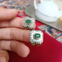 انگشتر زمرد طبیعی معدنی درجه یک سیت|جواهرات|قم, امامزاده ابراهیم|دیوار