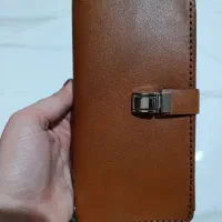 کیف پول و جاکارتی چرم گاوی دست‌دوز