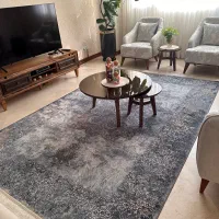 فرش ابریشم ماشینی ۱۲۰۰ شانه محتشم 6 متر