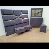 تخت خواب دونفره پارچه ای با تشک با اقساط|تخت و سرویس خواب|چابهار, |دیوار