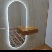 آینه با نور انبه ای مفید|آینه|بروجرد, |دیوار