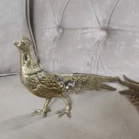 یه جفت طاووس برنز نو
