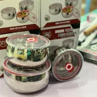 ظرف غذای استیل ۳ تیکه وکیوم دار