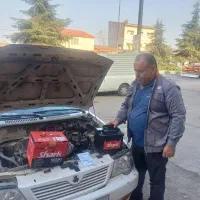 انواع باتری خودروبدون پیش بصورت 24ساعته درخدمتیم|قطعات یدکی و لوازم جانبی|رشت, نیروی دریایی|دیوار