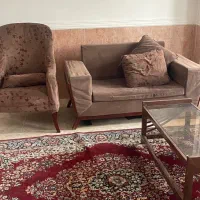 مبل ۷ نفره سالم با میز عسلی|مبلمان خانگی و میز عسلی|گرگان, |دیوار