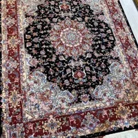 فرش جفت ۳متری علیا کتیبه دستباف تبریز چله ابریشم