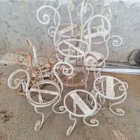 فرموژه آهنی پایه گلدان