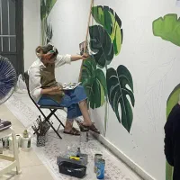 طراحی، اجرا،نقاشی دیواری حرفه ایی،میکروسمنت،پتینه