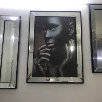 تابلو سه تیکه آیینه کاری|تابلو، نقاشی، عکس|لنگرود, |دیوار