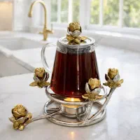 قوری وارمر دار با پیرکس وارداتی
