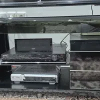 میز ترک شیشه ای تلوزیون