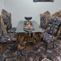 مبلمان کلاسیک ست ۷نفره با نهار خوری ۶نفره|مبلمان خانگی و میز عسلی|اهواز, گلستان|دیوار