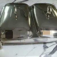 سوفله خوری دوقلو استیل خارجی کاملا نو|ظروف سرو و پذیرایی|شیراز, بریجستون|دیوار