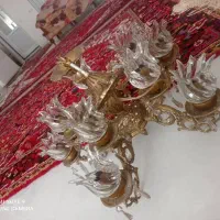 لوستر برنجی|لوستر و چراغ آویز|هشترود, |دیوار