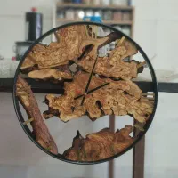 پخش تک و عمده ساعت دیواری چوبی روستیک|ساعت دیواری و تزئینی|کرمانشاه, |دیوار