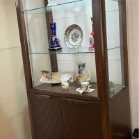بوفه چوبی ویترین دار چراغدار|بوفه، ویترین، کنسول|تهران, سعادت‌آباد|دیوار