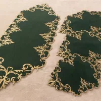 رومیزی وکوسن مخمل وچرم