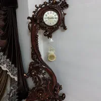 ساعت ایستاده تمام چوب راش گرجستان.منبت ملایر