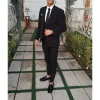 یک دست کت شلوار مجلسی مشکی