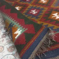 گلیم پشمی زیبا|گلیم، جاجیم، گبه|شیراز, فرگاز|دیوار