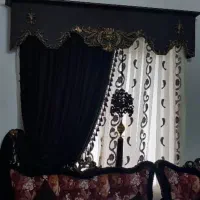 پرده سالن با کتیبه ۳عدد|پرده، رانر، رومیزی|نوشهر, |دیوار