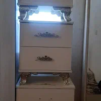 تخت دونفره جکدار  کرم رنگ  مدل مروارید با رو تختی|تخت و سرویس خواب|تهران, علی‌آباد|دیوار