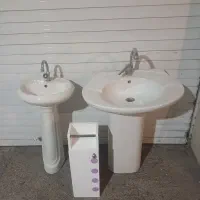 روشویی با شیر آلات و باکس روشویی