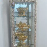 ویترین و ساعت برنج استخوانی