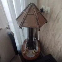 دو عدد اباژور چوب گردو یی وتمیز