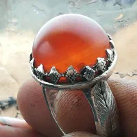 انگشتر مهره عقیق قدیمی