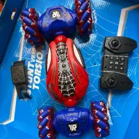 ماشین کنترلی اسپایدرمن/دودزا/دو ریموته/مناسب هدیه