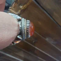 انگشترعقیق یمن تراش دارفدیم طلا|جواهرات|کرمانشاه, |دیوار