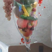 گدان شیشه ای یا جام میوه