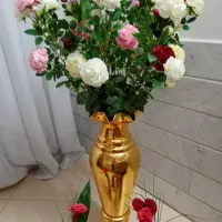 گلدان با گل های مصنوعی خارجی|گل مصنوعی|ورامین, ورامین|دیوار