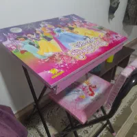 میز صندلی کودک دخترانه .کاملا نو و سالم