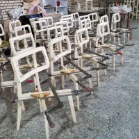 کلاف صندلی نهارخوری خام مدل رونیز چوب روس