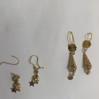 دو جفت گوشواره طلا