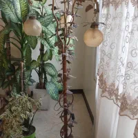 آباژور ایستاده کنار سالنی