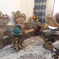 مبل استیل ۷ نفره به همراه میز نهار خوری ۶ نفره|مبلمان خانگی و میز عسلی|نکا, |دیوار