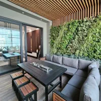 340متر اقدسیه /چشم انداز فضای سبز و شهر/۴پارکینگ