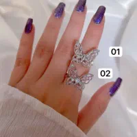 کالکشن انگشترپروانه جواهری