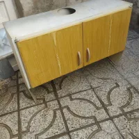 کابینت بالای هود و نردبان ۴متری ۹ پله