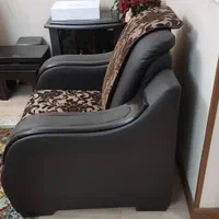 مبلمان ۷ نفره چرم و پارچه  در حد نو|مبلمان خانگی و میز عسلی|شیراز, پارک آزادی|دیوار