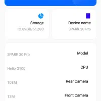 tecno spark 30 poro|موبایل|تهران, آبشار|دیوار