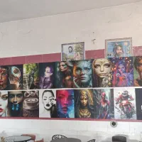 تابلو نقاشی پارچه ای مخمل در همه رنگ و مدل