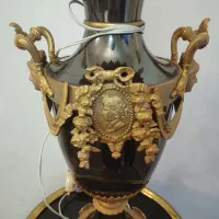 آباژور برنزی همراه با پایه طرح فرانسه|چراغ خواب و آباژور|تهران, سلسبیل شمالی|دیوار